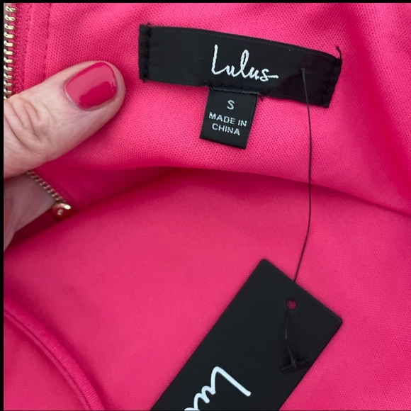 Lulu's NWT Pink Midi Pencil Dress with Slit - Cocktail, Party, Bridesmaid - Picture 5 of 7